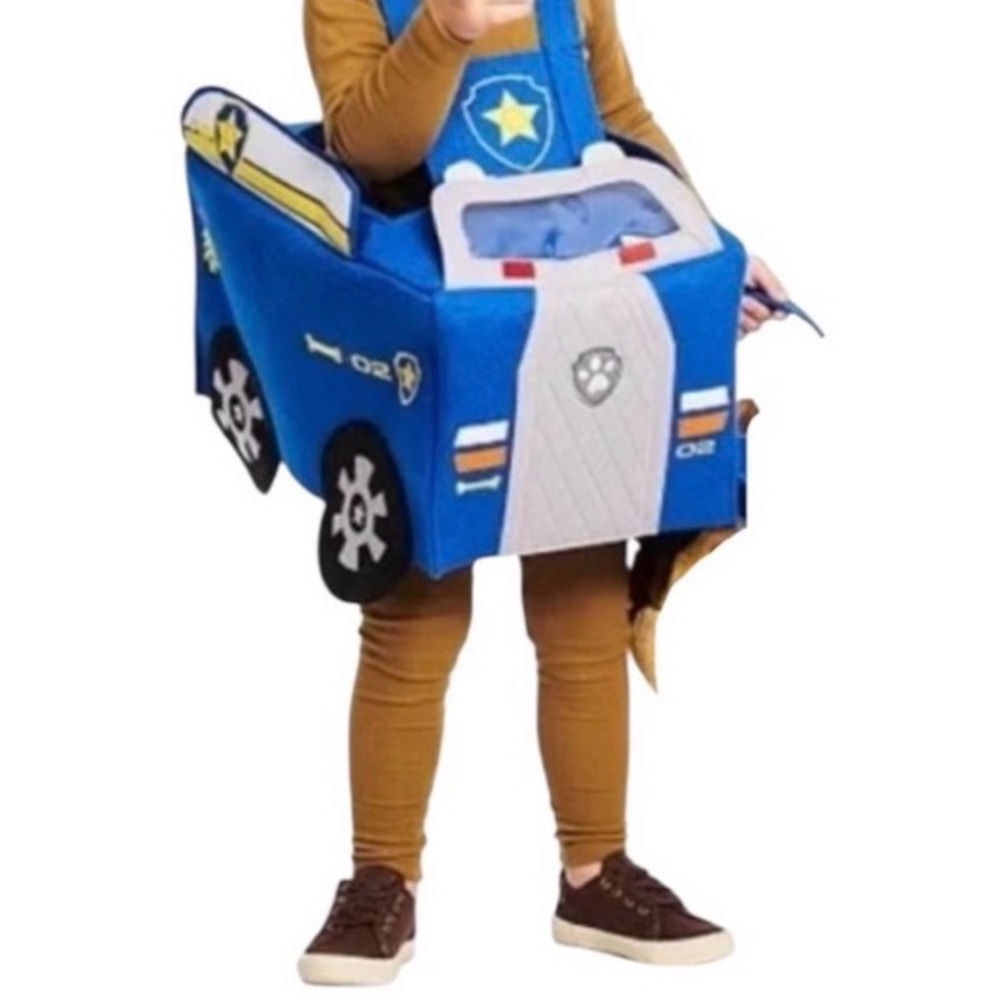PAW Patrol Chase Truck Halloween Costume Pottery Barn Kids 2023 Size S - NO HEAD